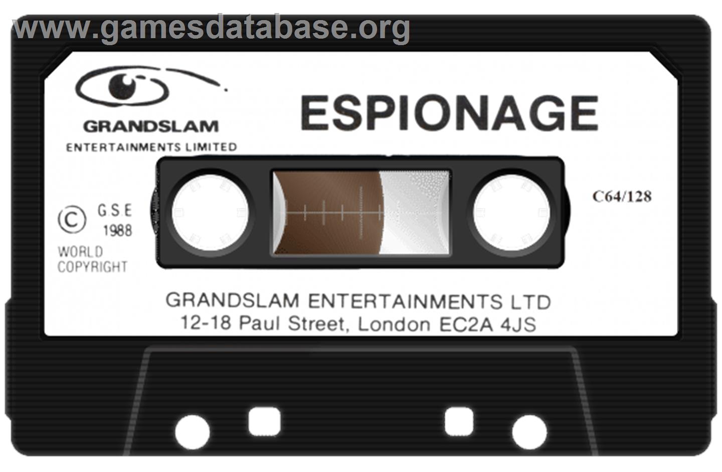 Espionage - Commodore 64 - Artwork - Cartridge