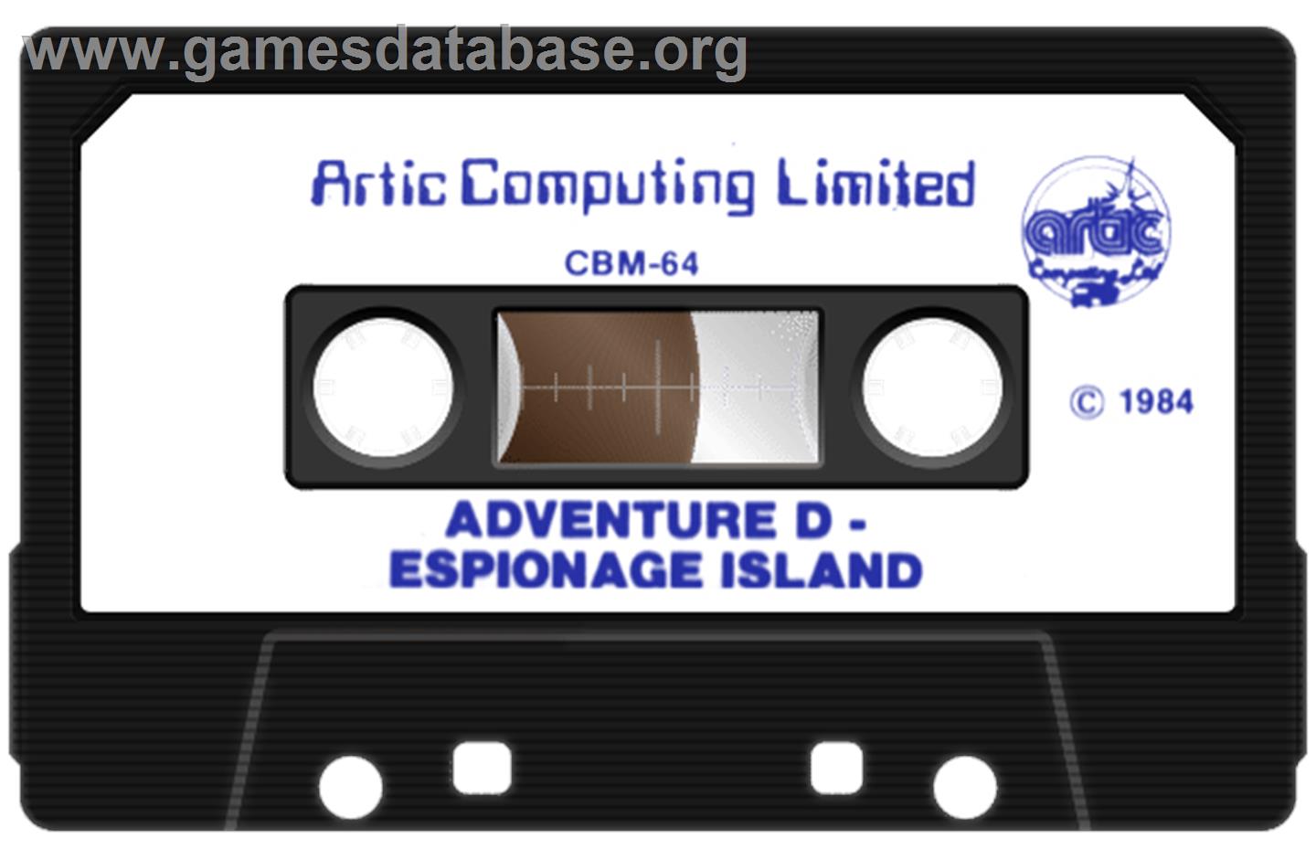 Espionage Island - Commodore 64 - Artwork - Cartridge