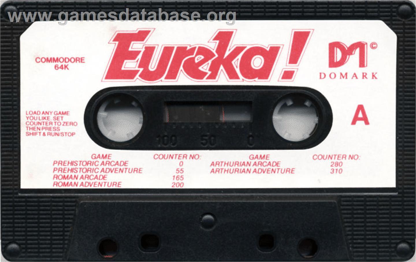 Eureka! - Commodore 64 - Artwork - Cartridge