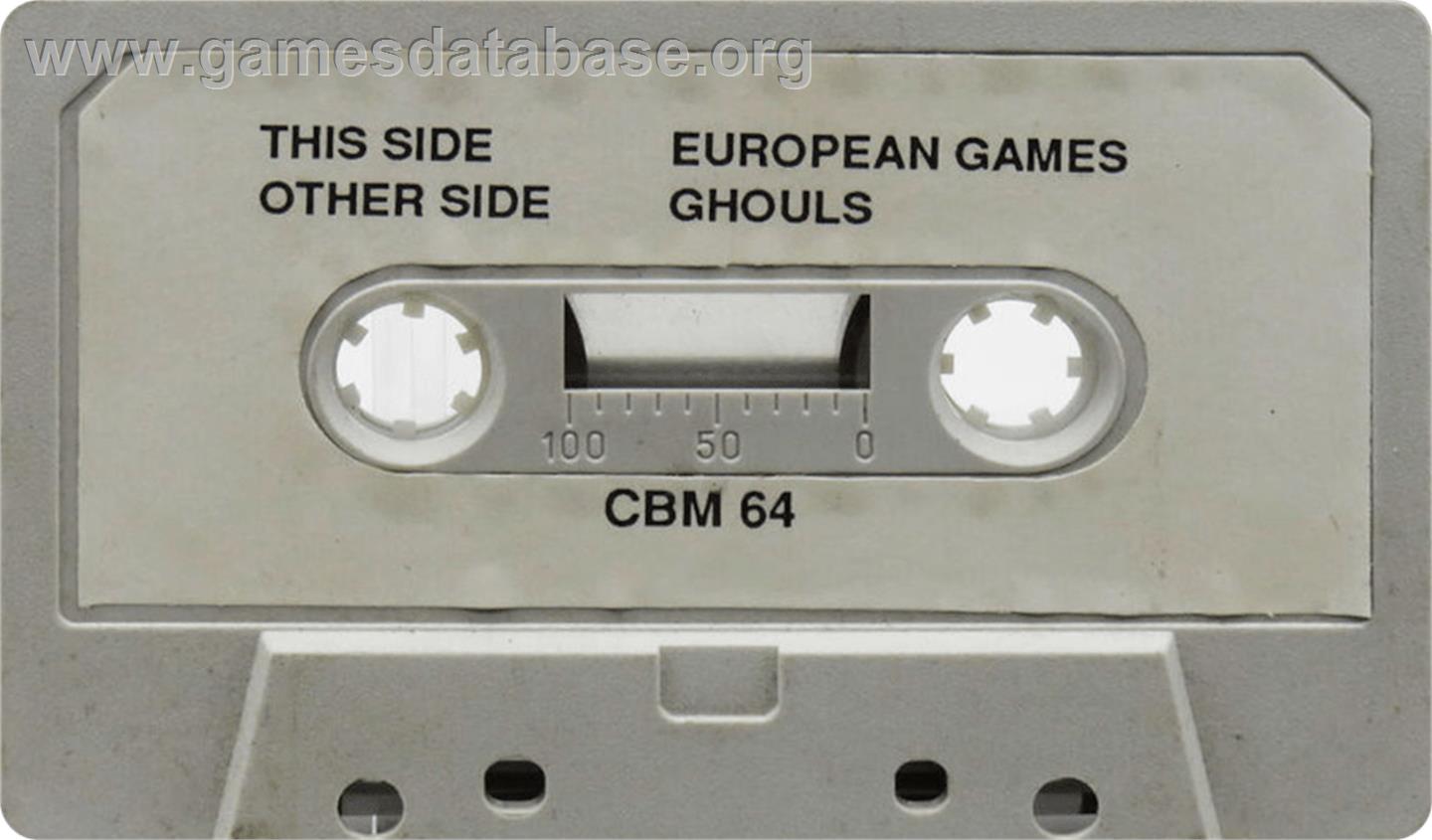 European Games - Commodore 64 - Artwork - Cartridge