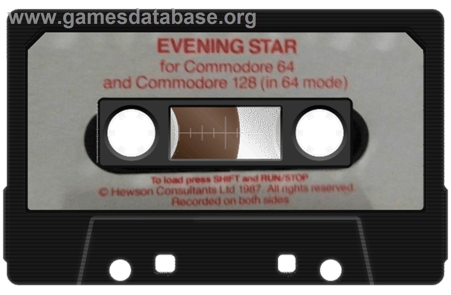 Evening Star - Commodore 64 - Artwork - Cartridge