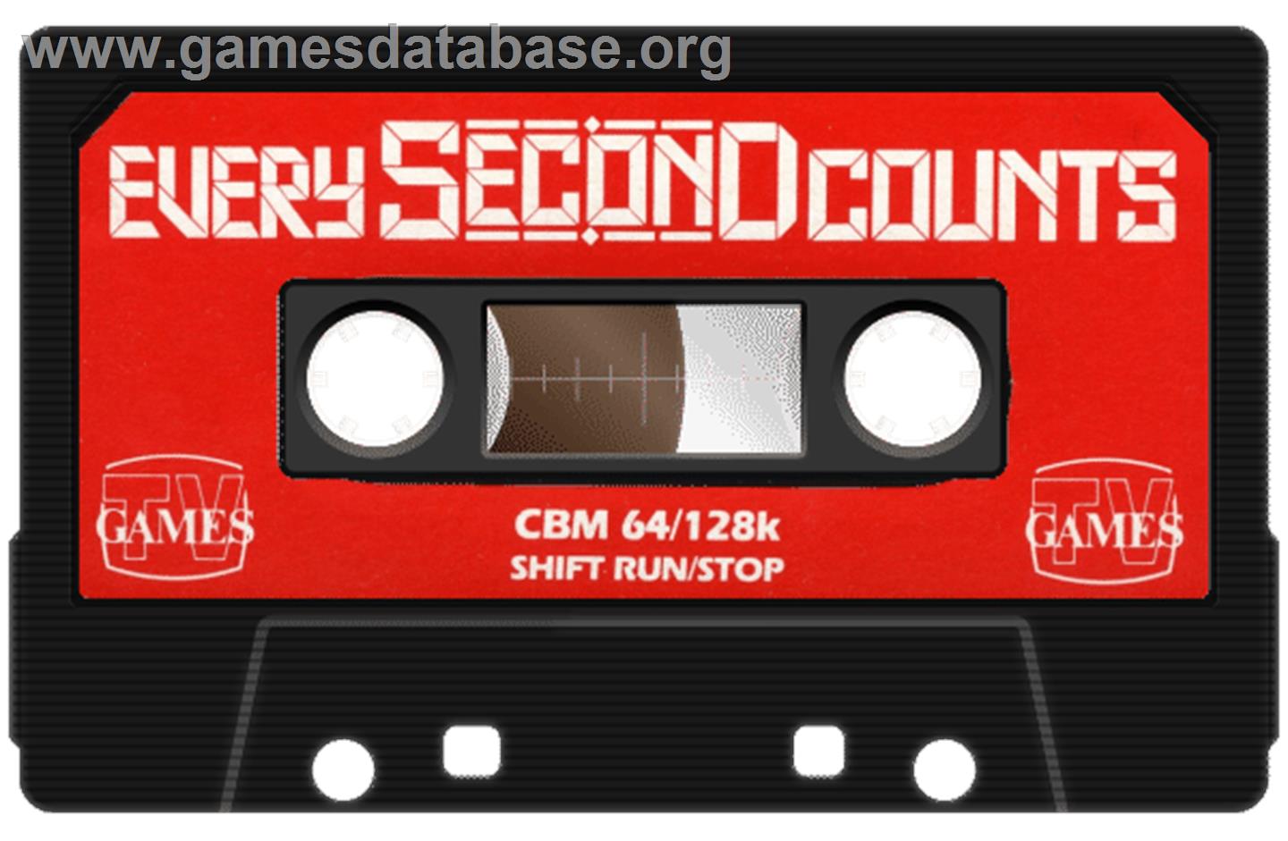 Every Second Counts - Commodore 64 - Artwork - Cartridge
