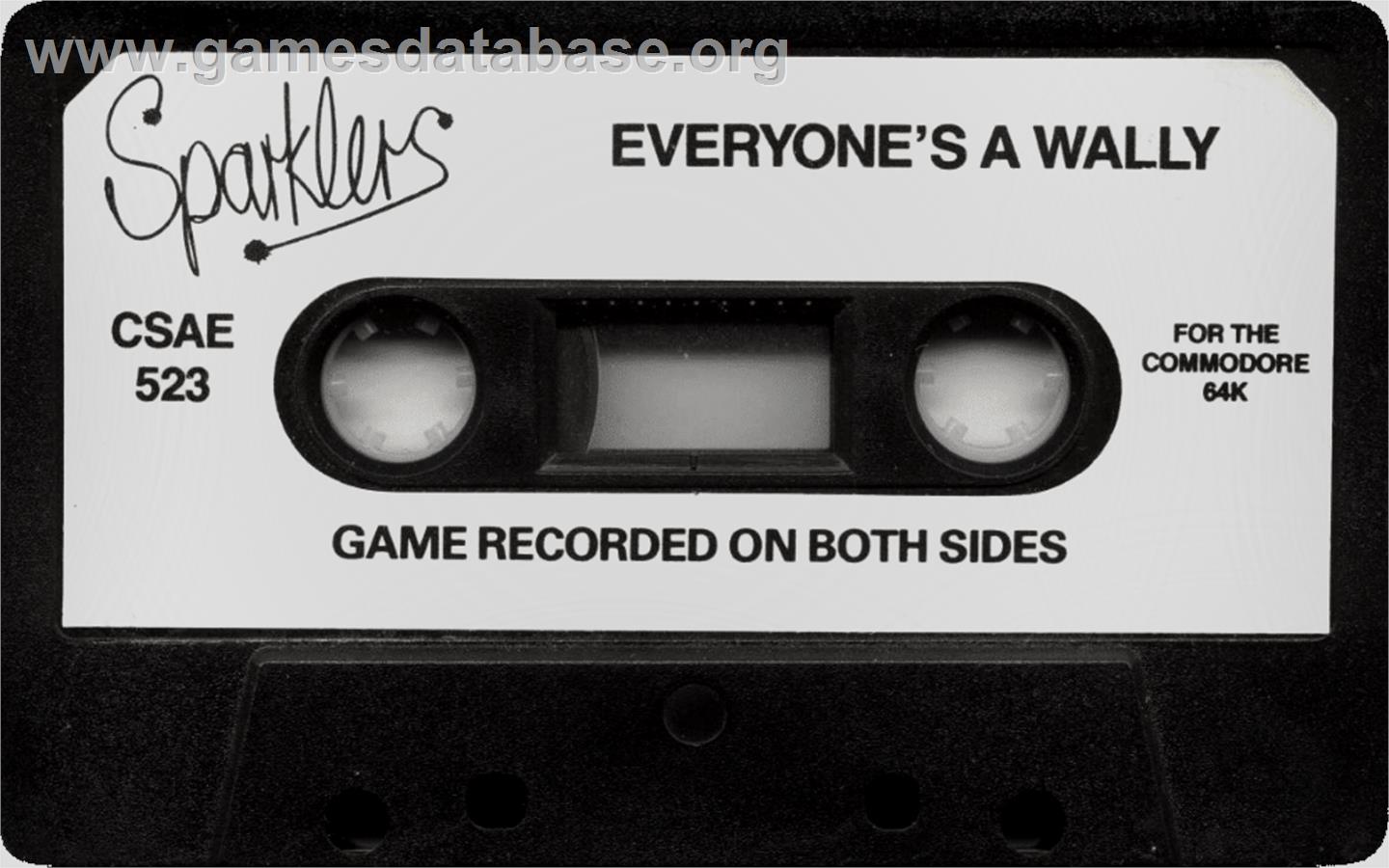 Everyone's A Wally - Commodore 64 - Artwork - Cartridge