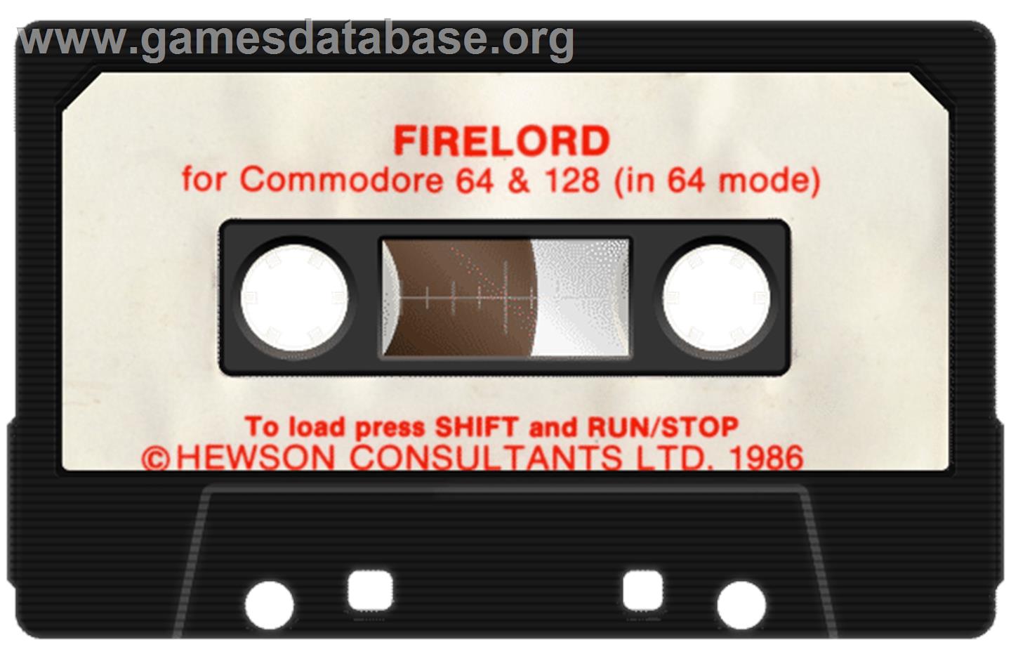 Firelord - Commodore 64 - Artwork - Cartridge