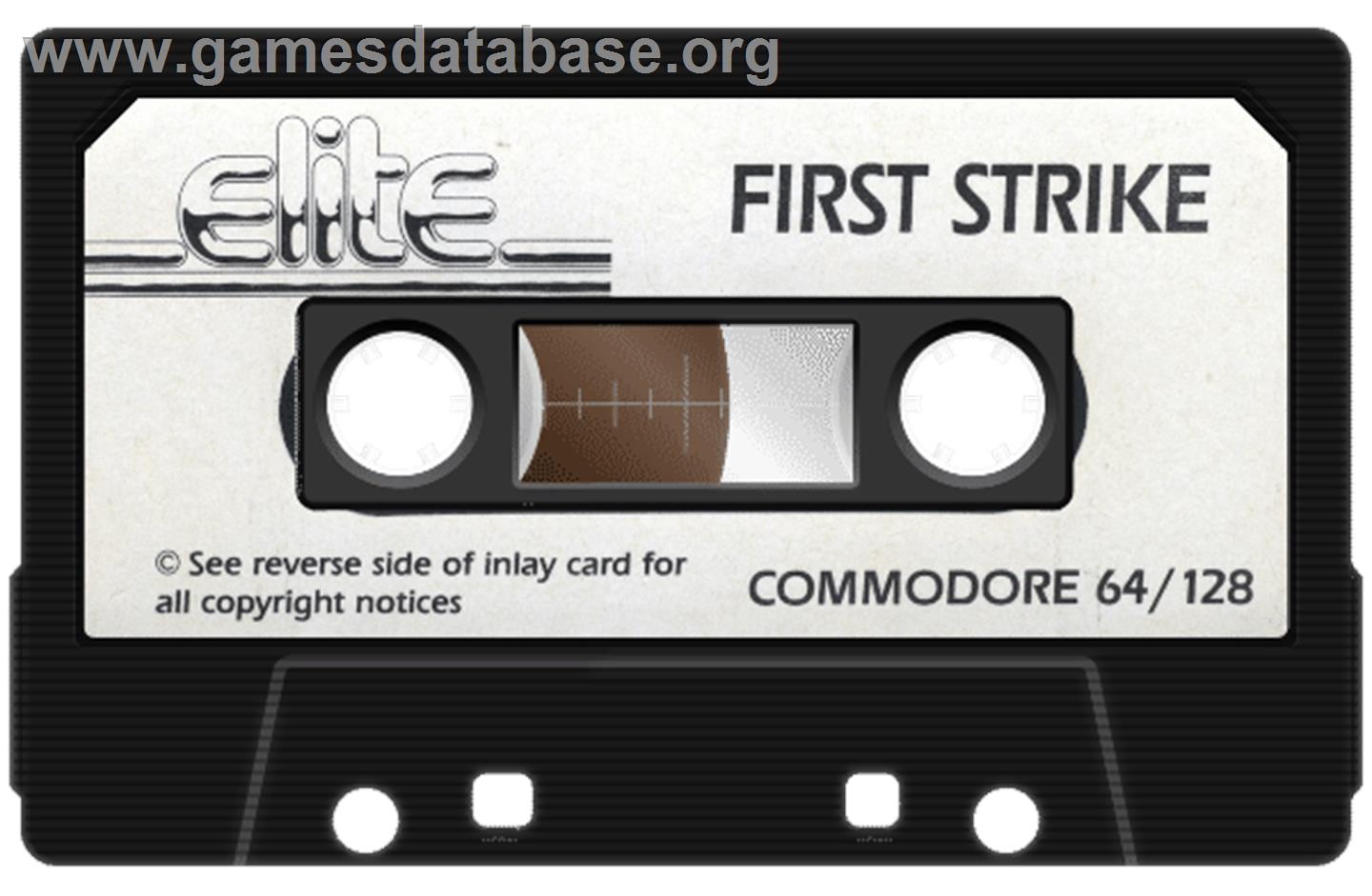 First Strike - Commodore 64 - Artwork - Cartridge