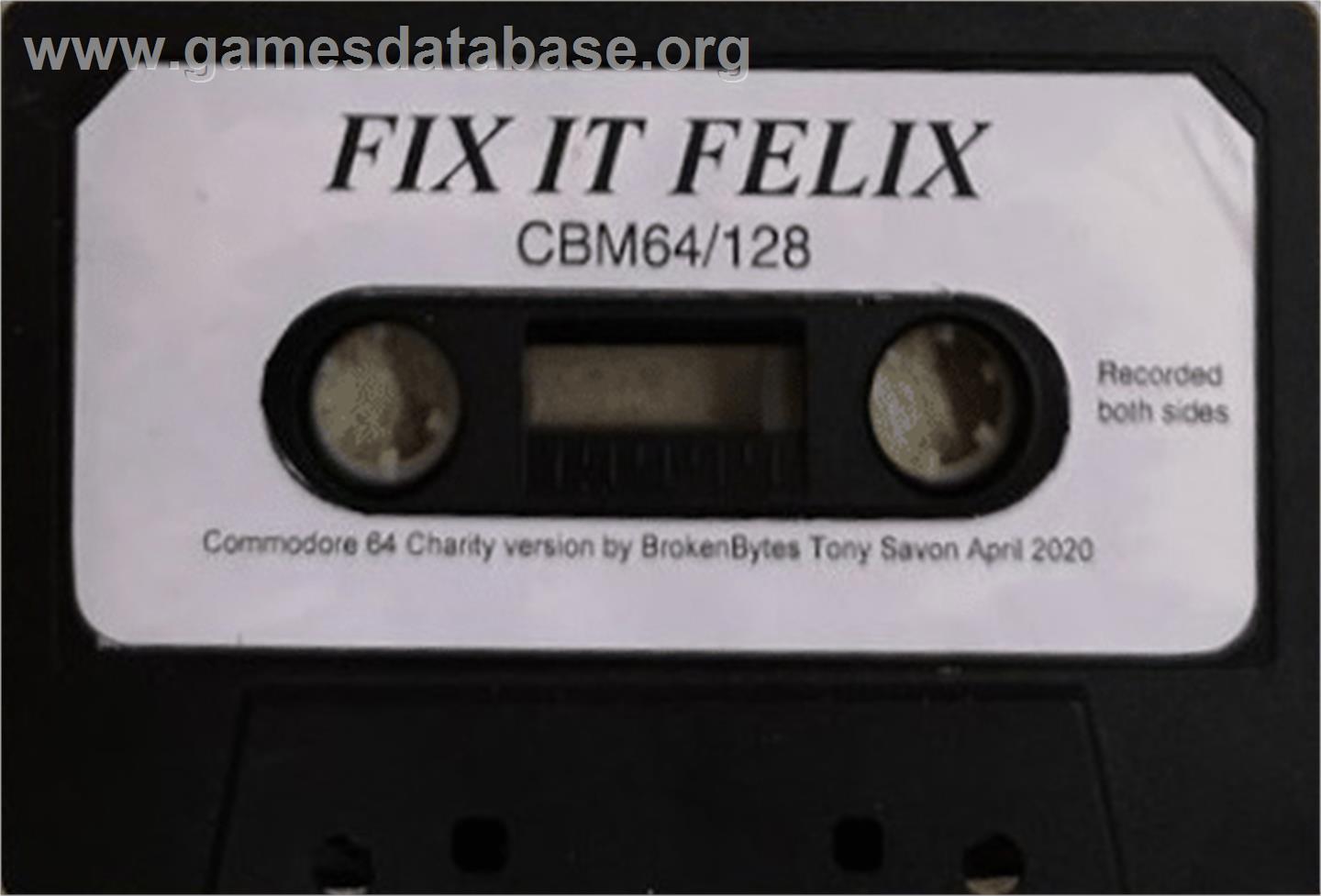 Fix-It Felix Jr. - Commodore 64 - Artwork - Cartridge