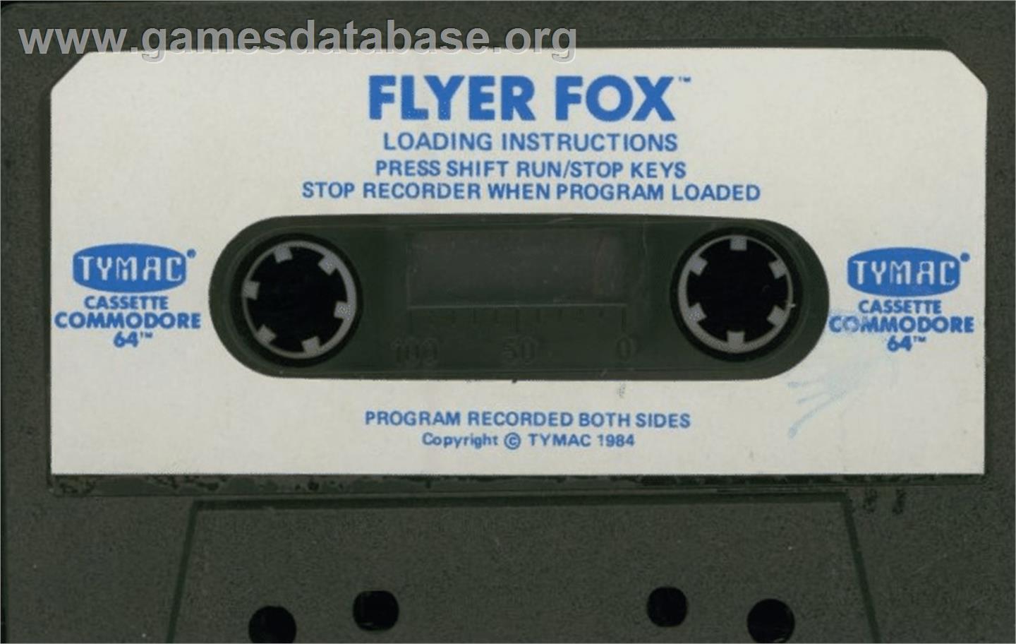 Flyer Fox - Commodore 64 - Artwork - Cartridge