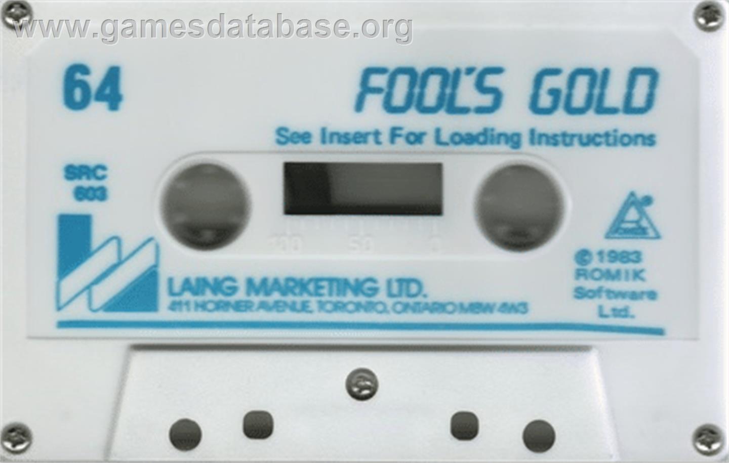 Fool's Gold - Commodore 64 - Artwork - Cartridge