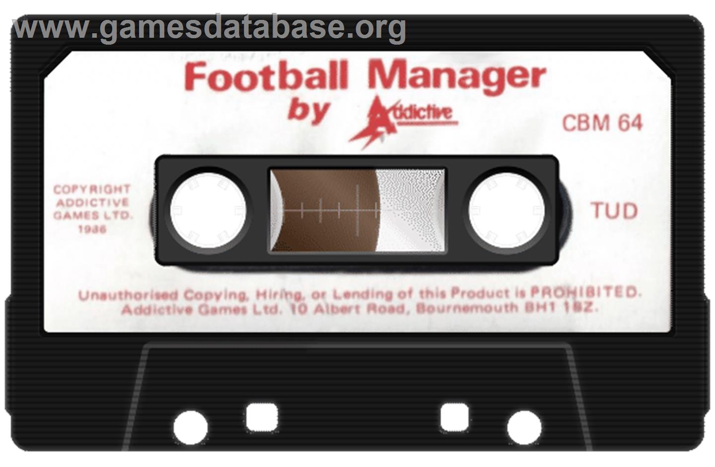 Football Manager - Commodore 64 - Artwork - Cartridge