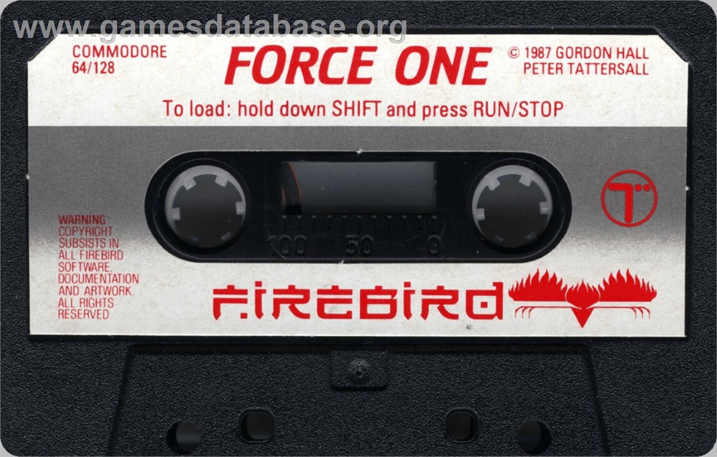 Force One - Commodore 64 - Artwork - Cartridge