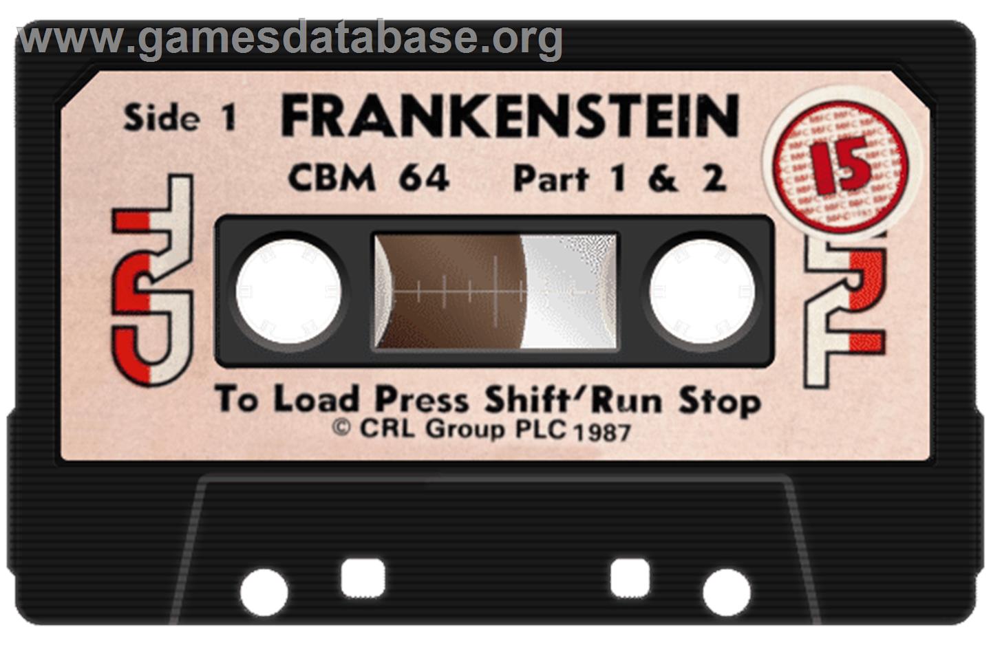 Frankenstein (CRL) - Commodore 64 - Artwork - Cartridge