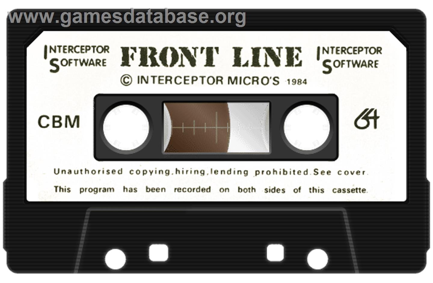 Front Line (Compute!) - Commodore 64 - Artwork - Cartridge