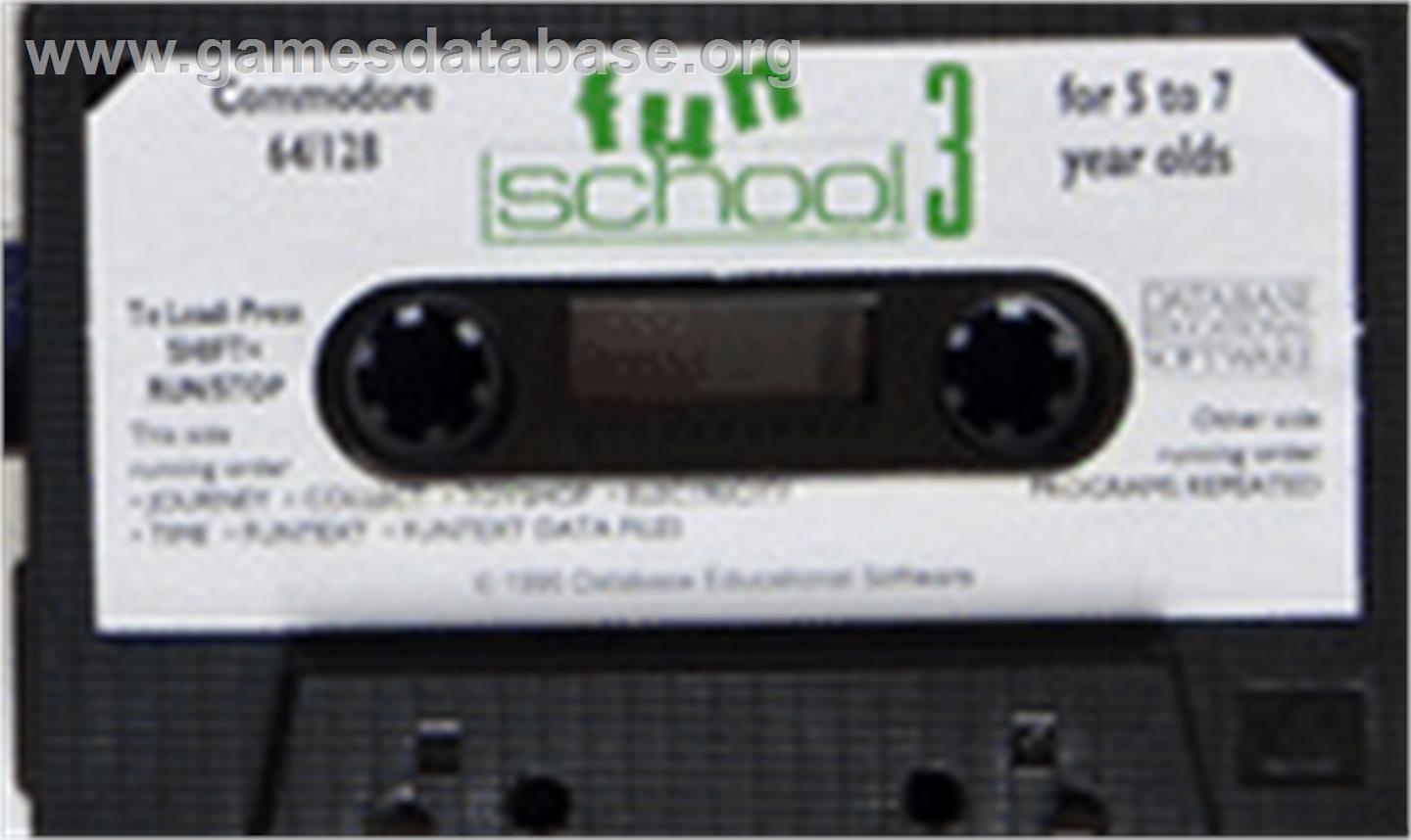 Fun School 3: for 5 to 7 Year Olds - Commodore 64 - Artwork - Cartridge