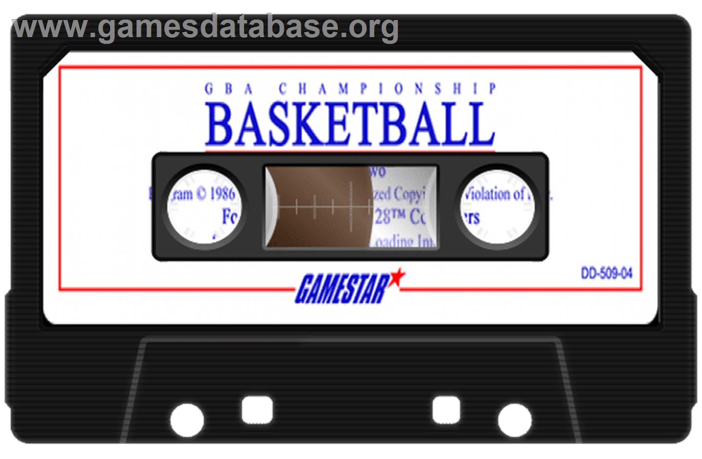 GBA Championship Basketball: Two-on-Two - Commodore 64 - Artwork - Cartridge
