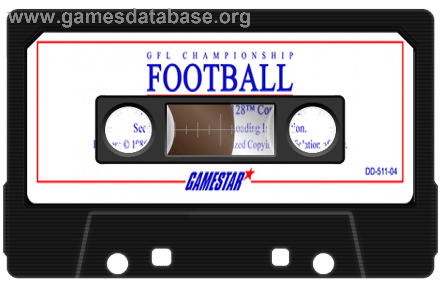 GFL Championship Football - Commodore 64 - Artwork - Cartridge