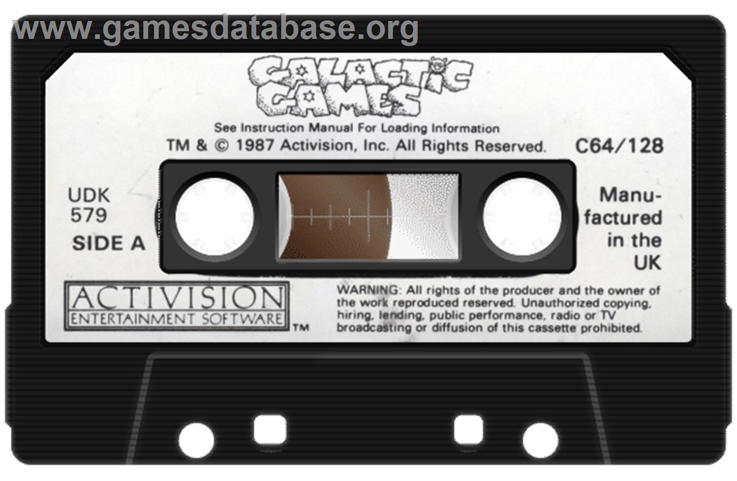 Galactic Games - Commodore 64 - Artwork - Cartridge