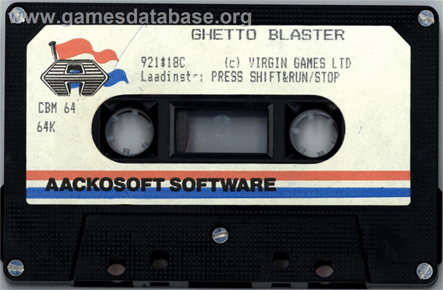 Ghetto Blaster - Commodore 64 - Artwork - Cartridge