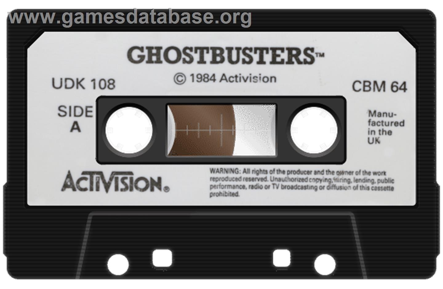 Ghostbusters - Commodore 64 - Artwork - Cartridge