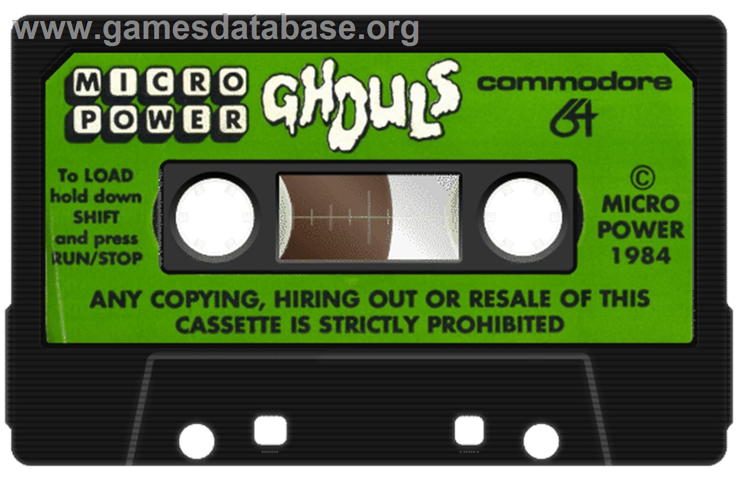 Ghouls - Commodore 64 - Artwork - Cartridge