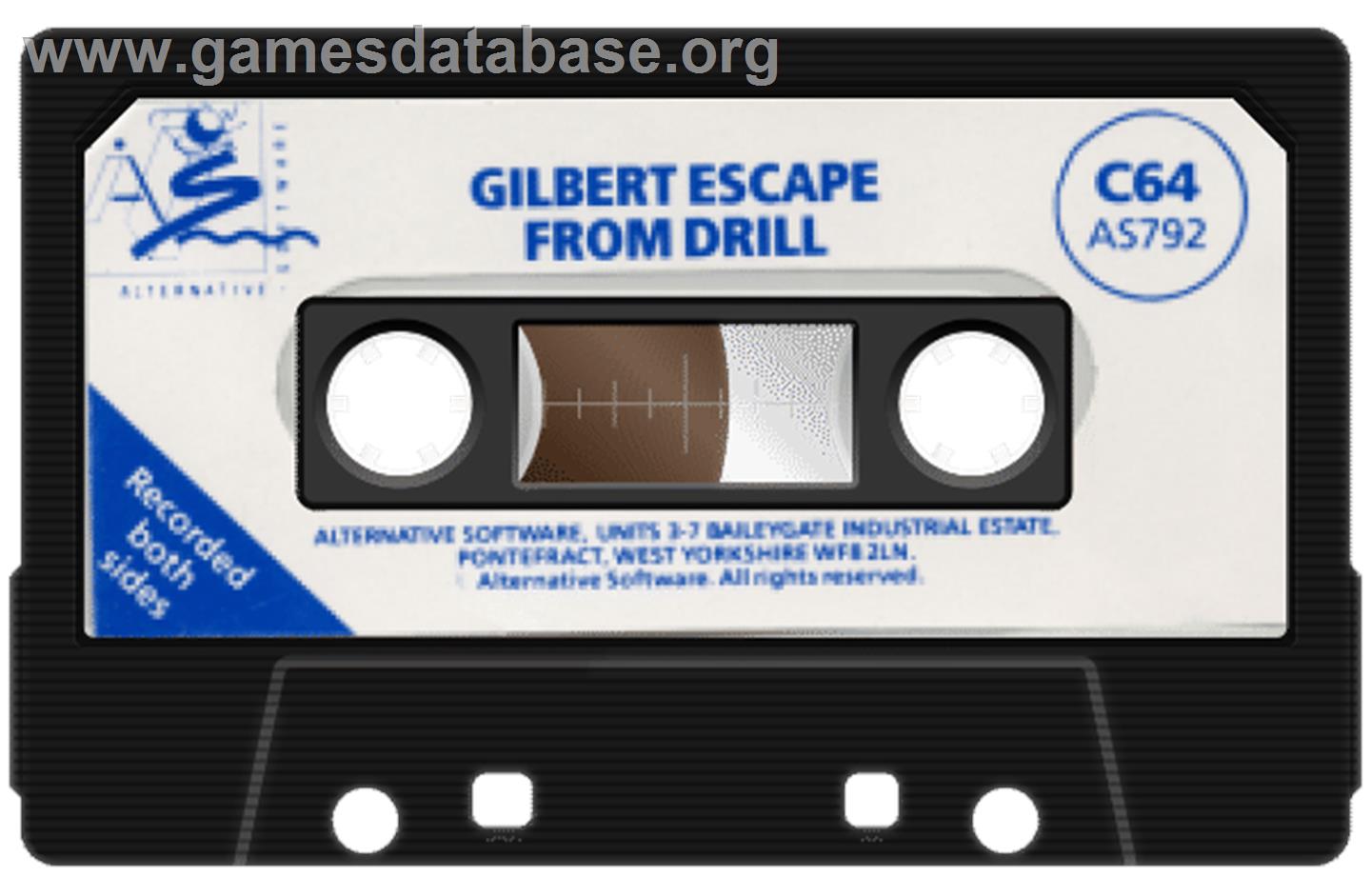 Gilbert - Escape From Drill - Commodore 64 - Artwork - Cartridge