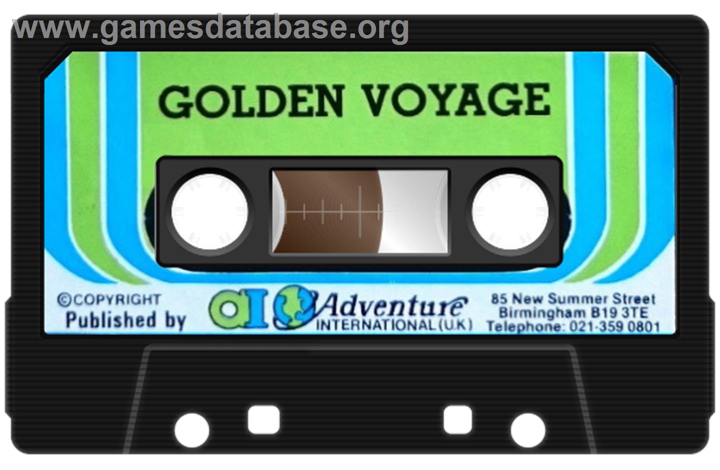 Golden Voyage - Commodore 64 - Artwork - Cartridge