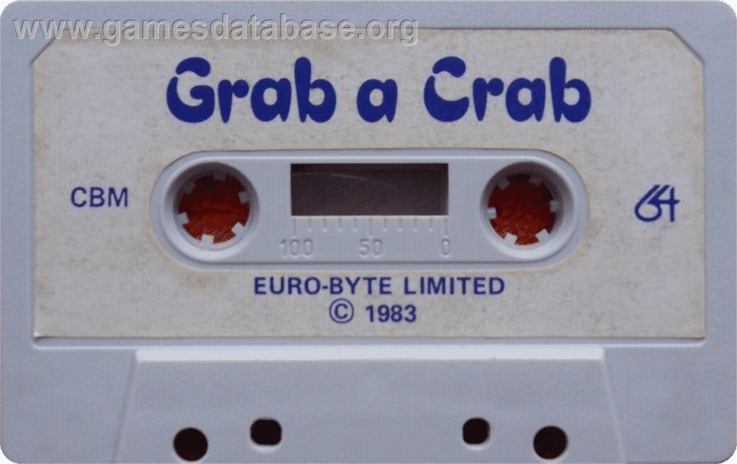 Grab-a-crab - Commodore 64 - Artwork - Cartridge