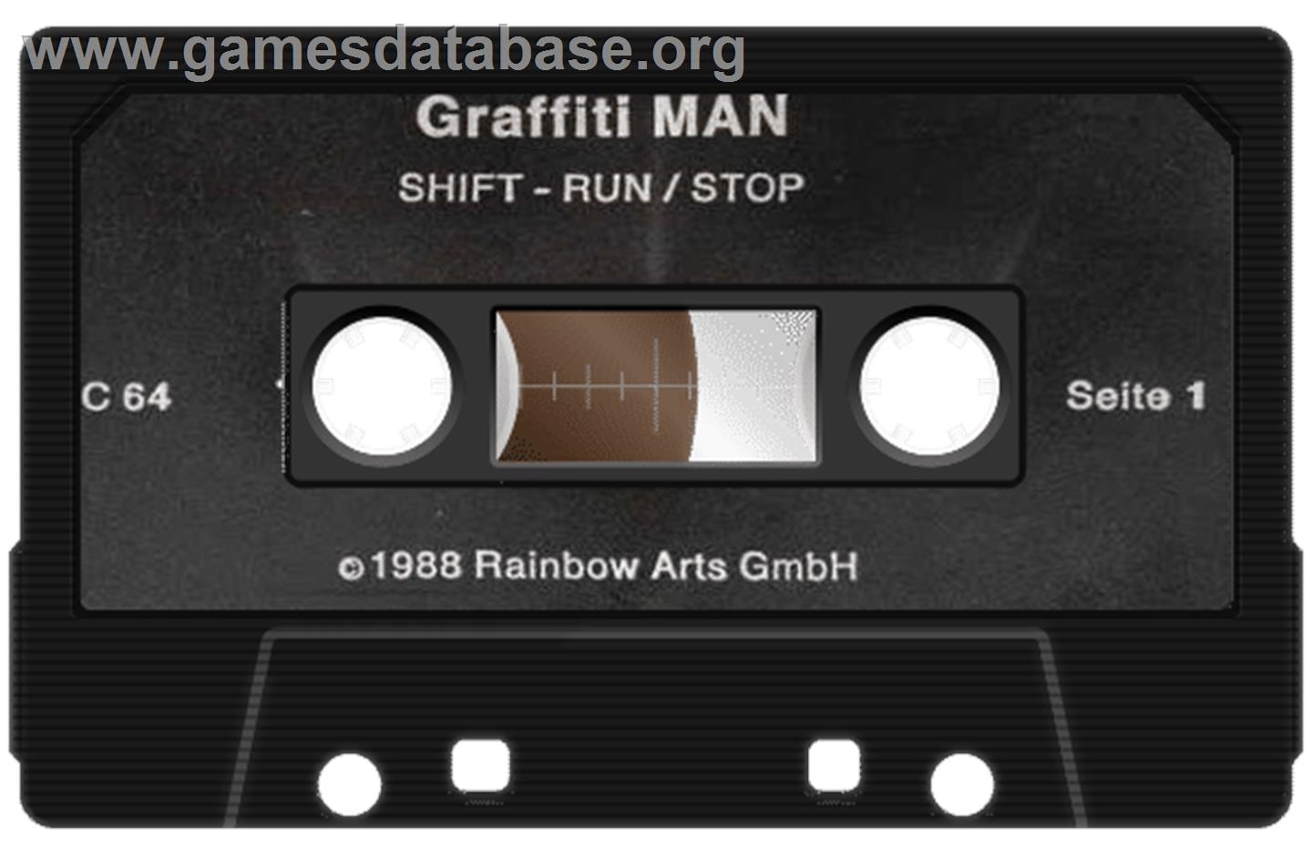 Graffiti Man - Commodore 64 - Artwork - Cartridge