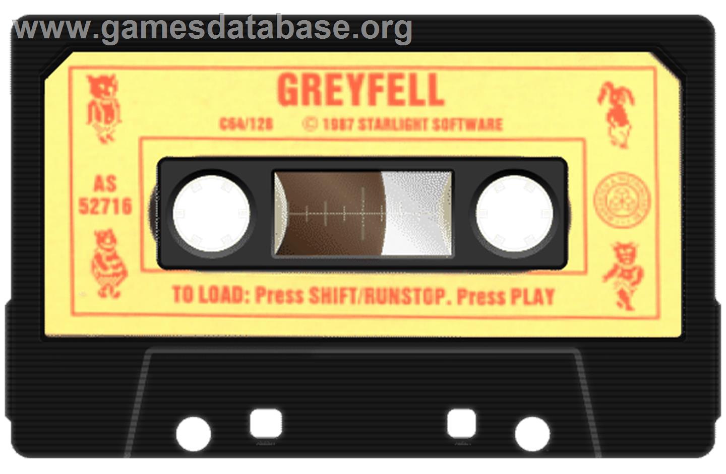 Greyfell - The Legend Of Norman - Commodore 64 - Artwork - Cartridge