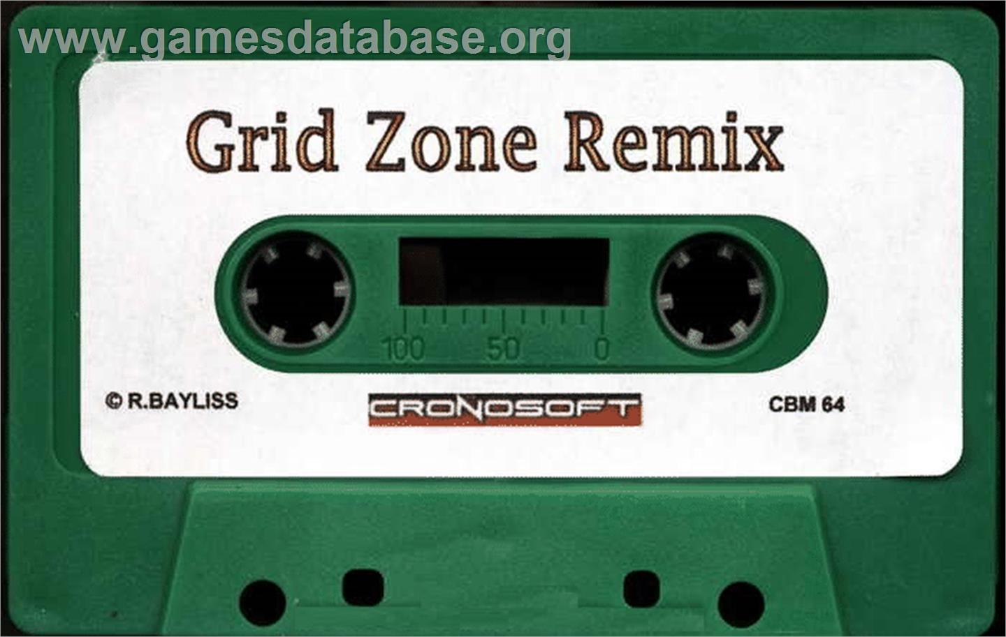 Grid Zone Remix - Commodore 64 - Artwork - Cartridge