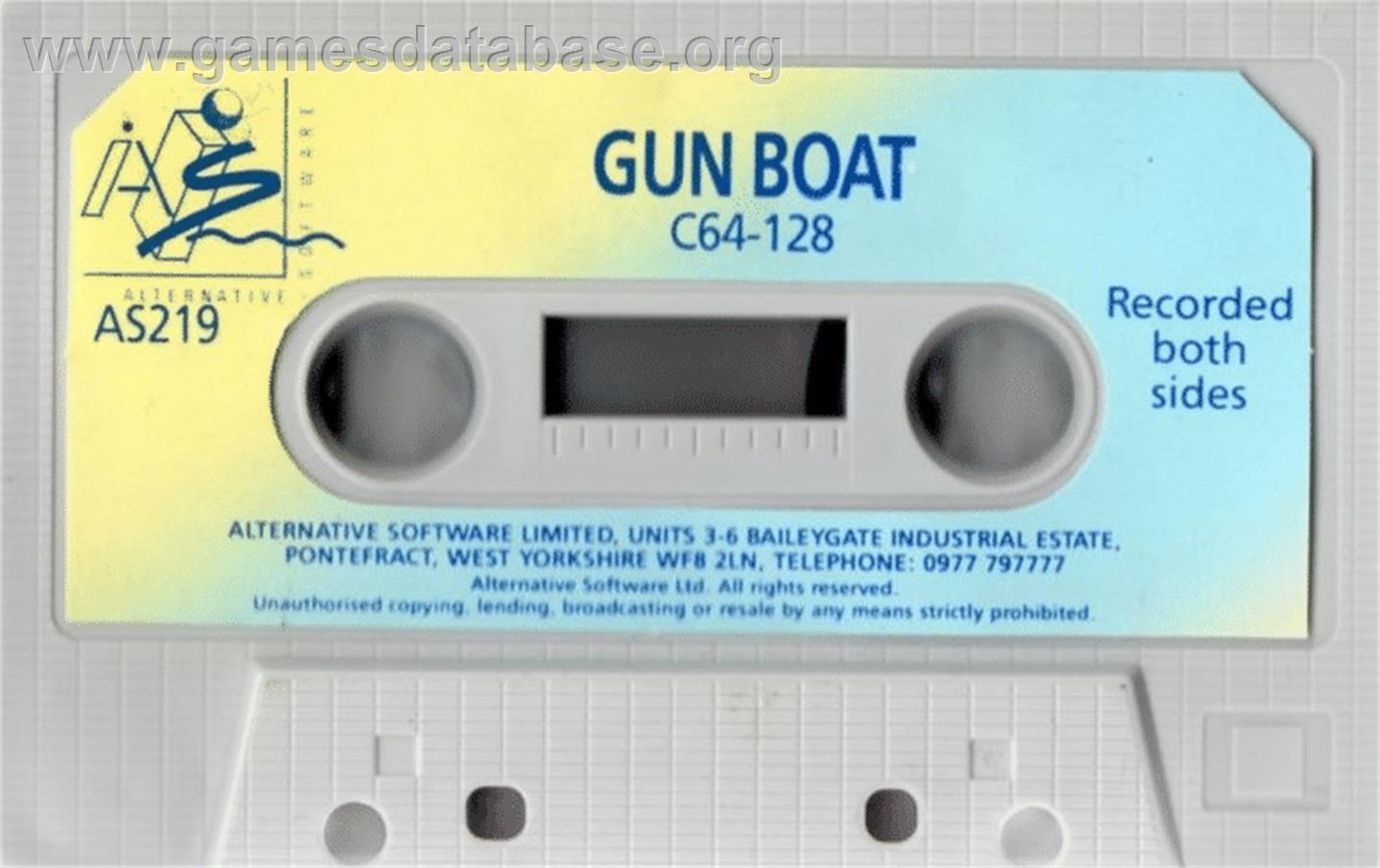 Gunboat - Commodore 64 - Artwork - Cartridge
