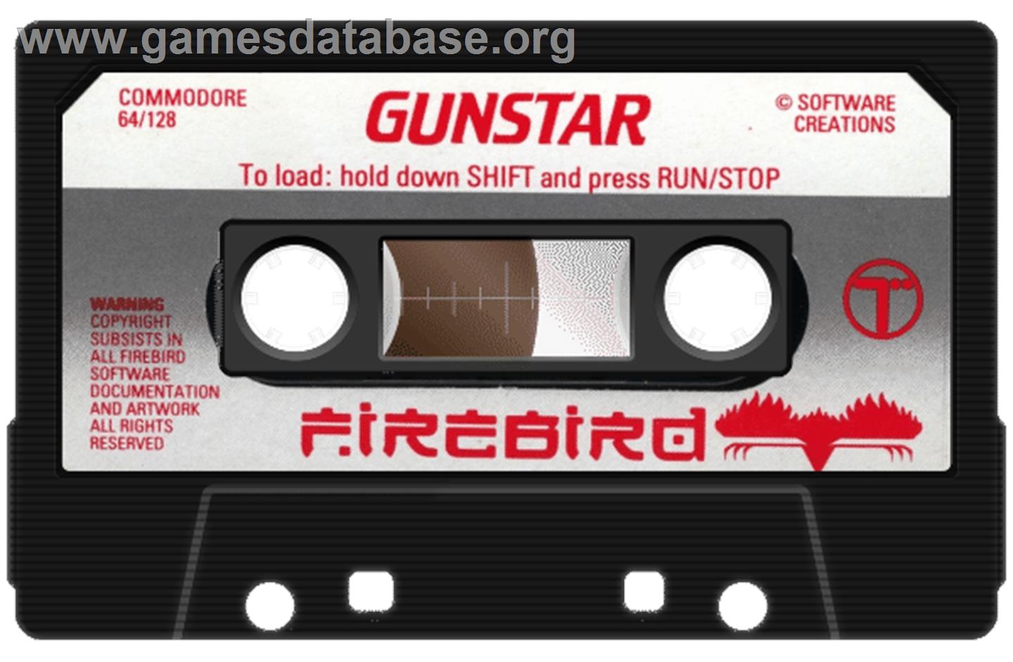 Gunstar - Commodore 64 - Artwork - Cartridge