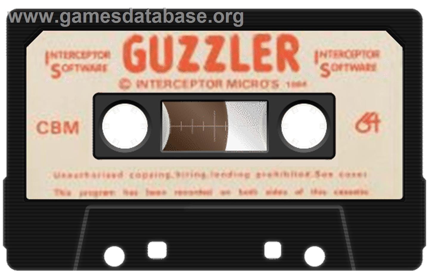 Guzzler - Commodore 64 - Artwork - Cartridge