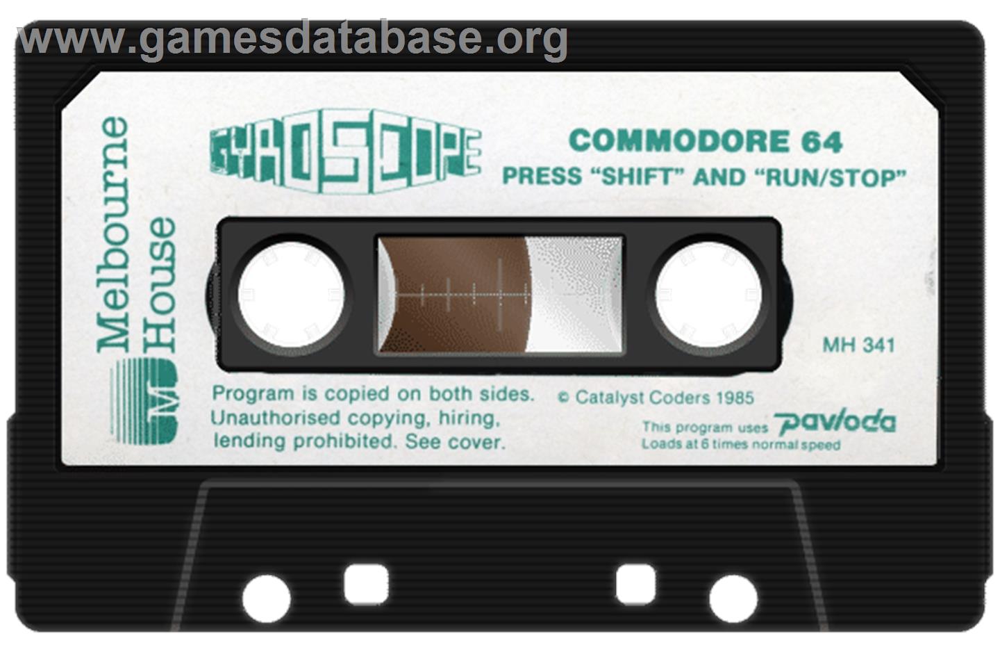 Gyroscope - Commodore 64 - Artwork - Cartridge