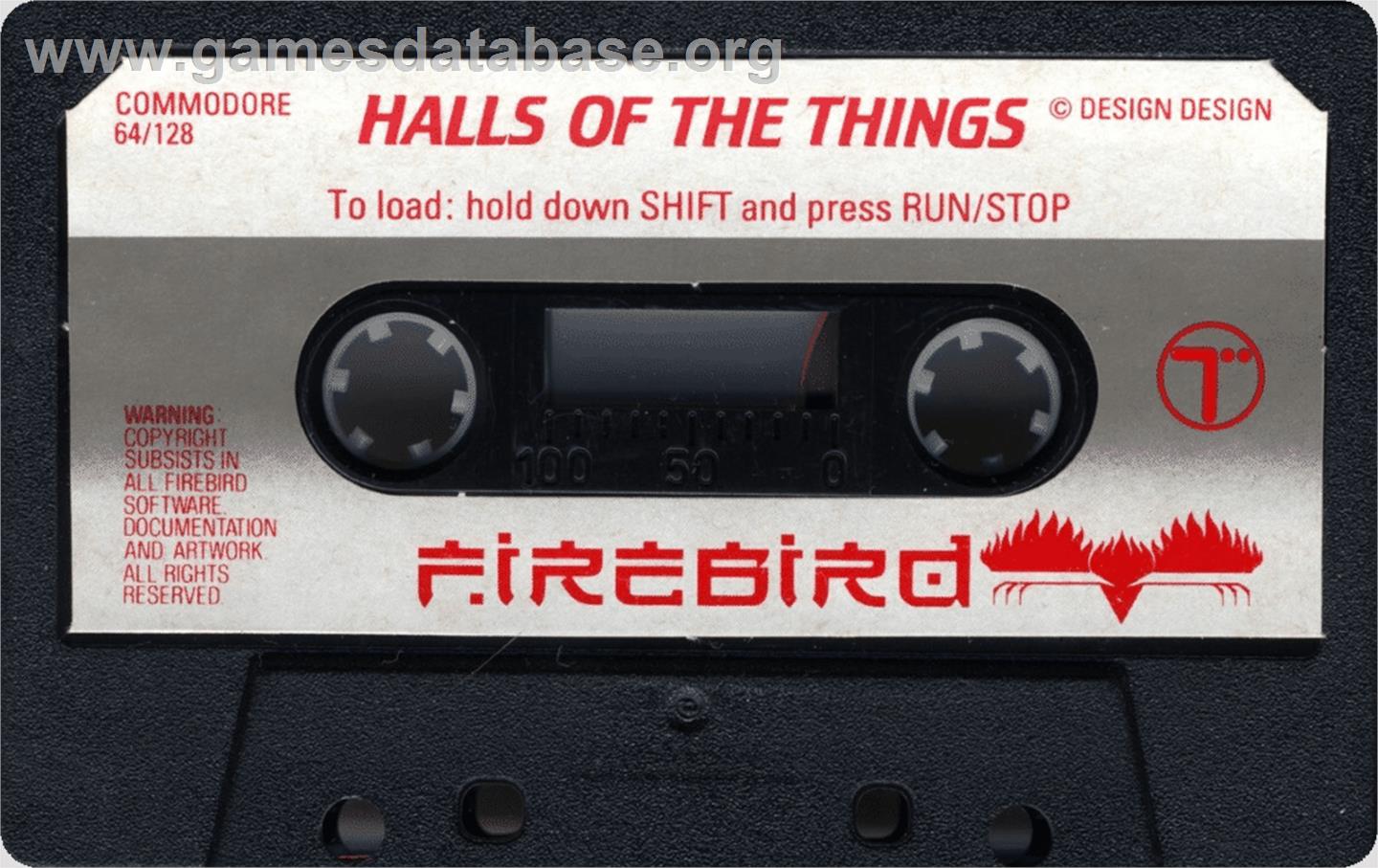 Halls of the Things - Commodore 64 - Artwork - Cartridge