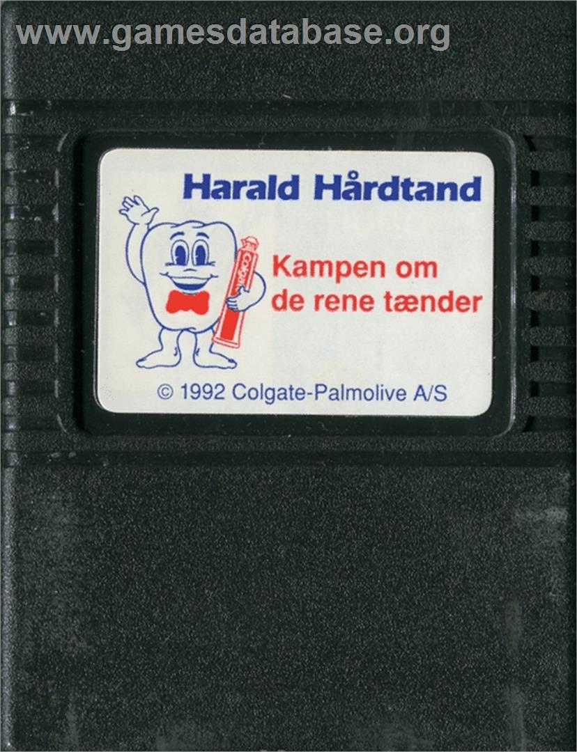 Harald Hårdtand: Kampen om de rene tænder - Commodore 64 - Artwork - Cartridge