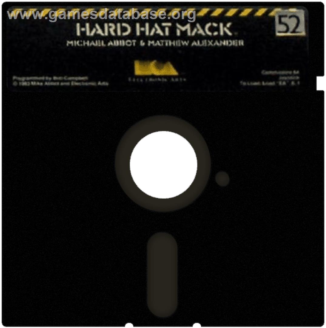 Hard Hat Mack - Commodore 64 - Artwork - Cartridge