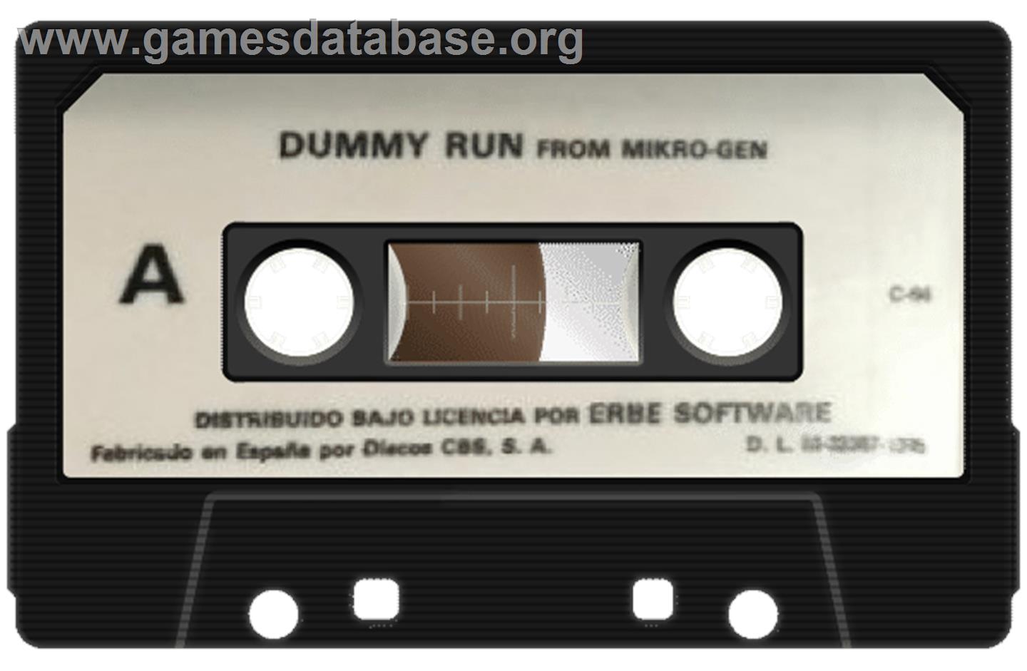 Herbert's Dummy Run - Commodore 64 - Artwork - Cartridge