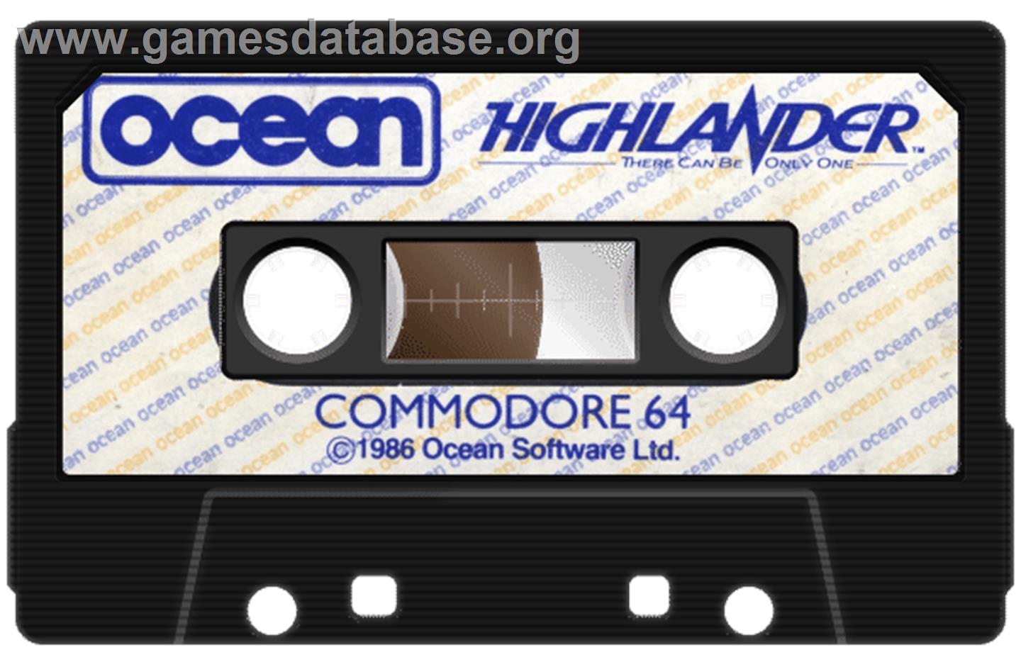 Highlander - Commodore 64 - Artwork - Cartridge