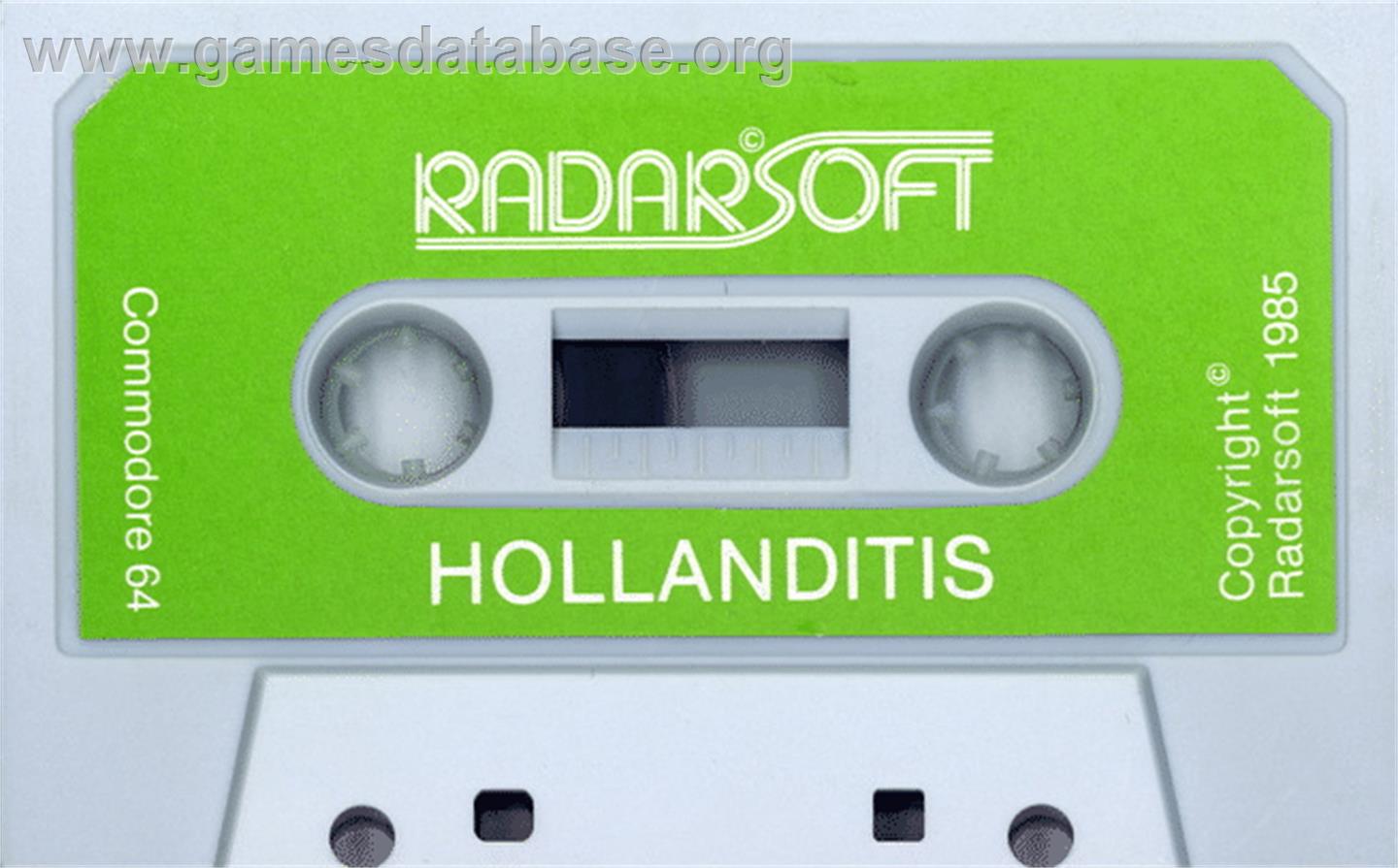 Hollanditis - Commodore 64 - Artwork - Cartridge