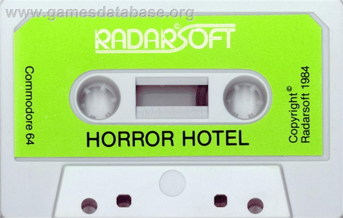 Horror Hotel - Commodore 64 - Artwork - Cartridge