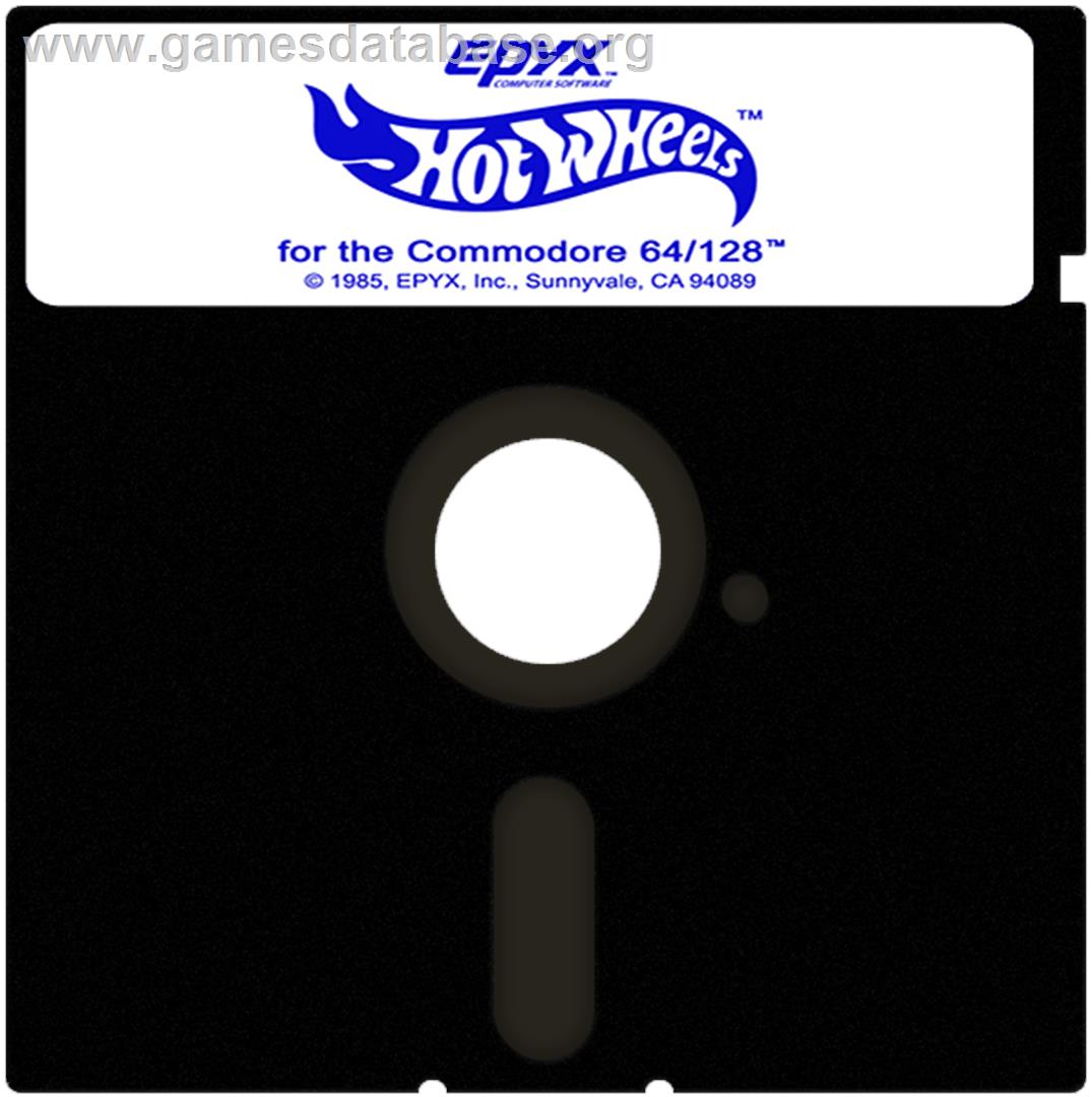 Hot Wheels - Commodore 64 - Artwork - Cartridge