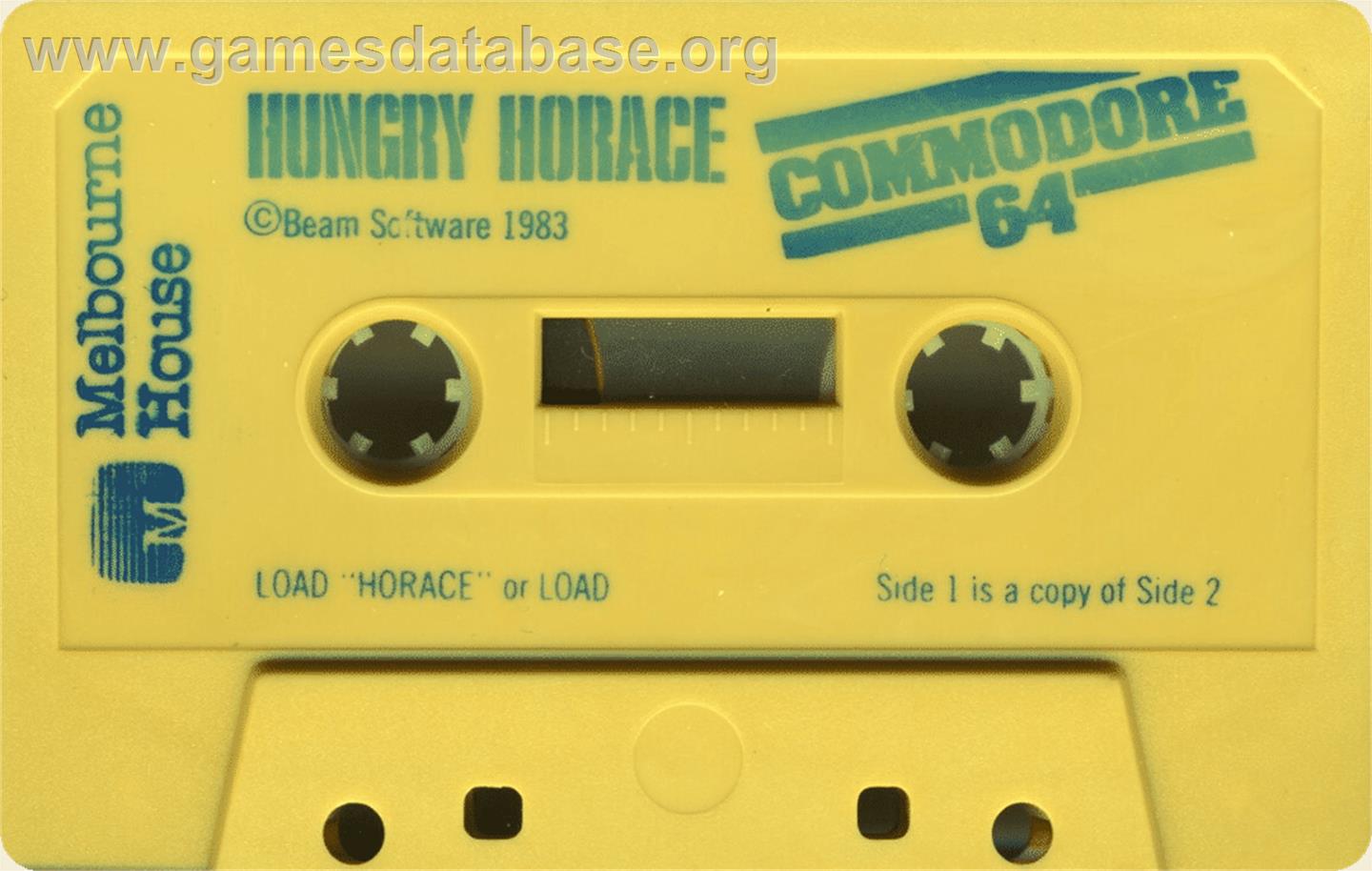 Hungry Horace - Commodore 64 - Artwork - Cartridge