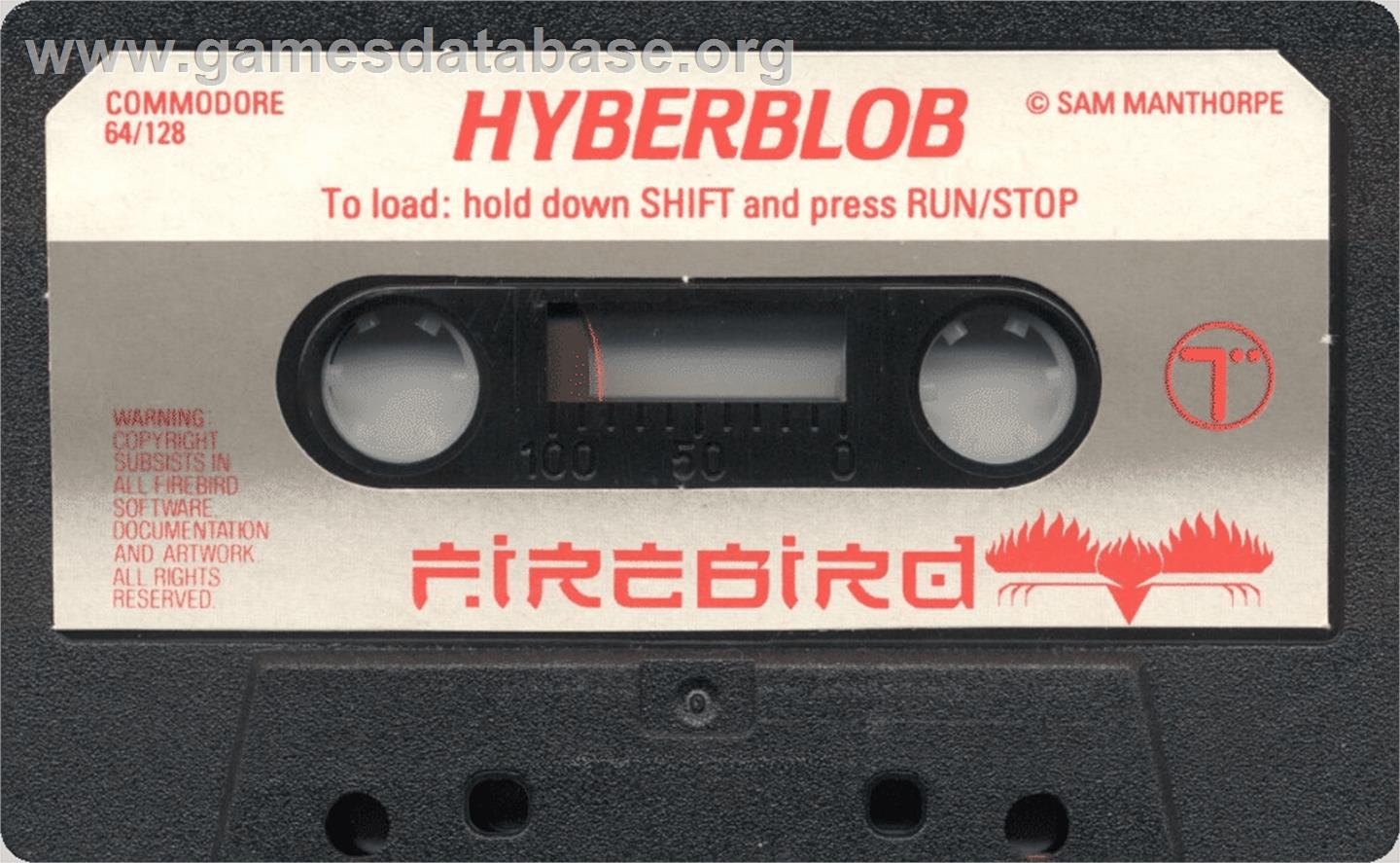 Hyber Blob - Commodore 64 - Artwork - Cartridge