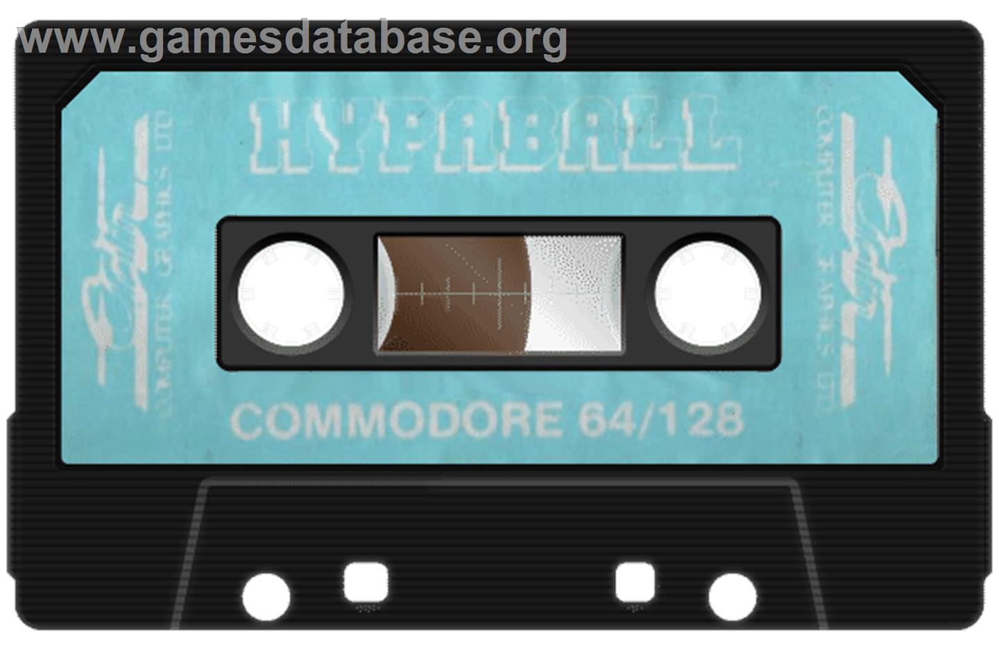 Hypa-ball - Commodore 64 - Artwork - Cartridge