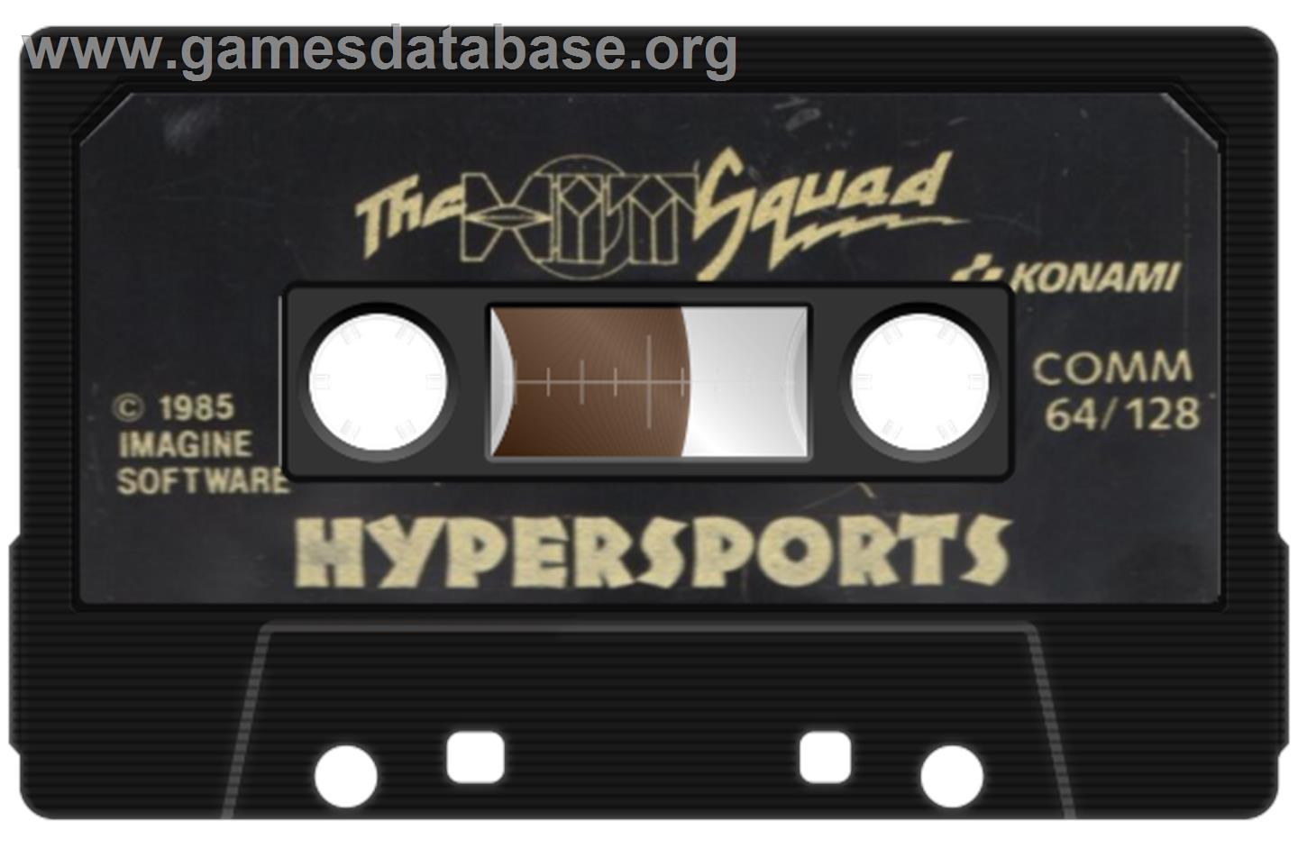 Hyper Sports - Commodore 64 - Artwork - Cartridge