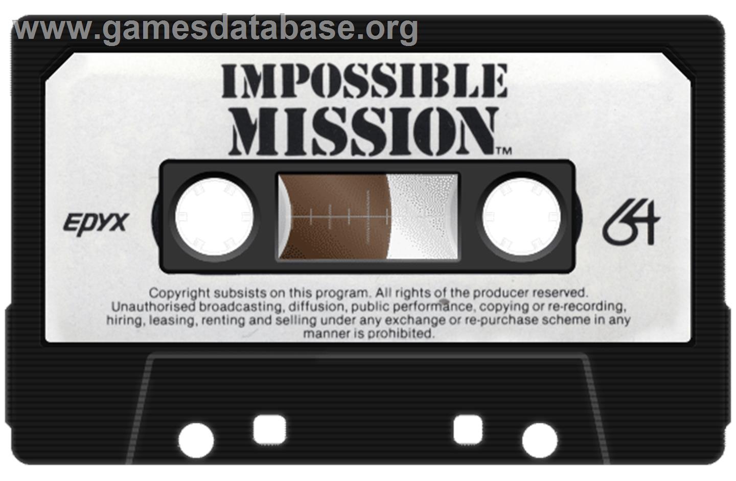 Impossible Mission - Commodore 64 - Artwork - Cartridge