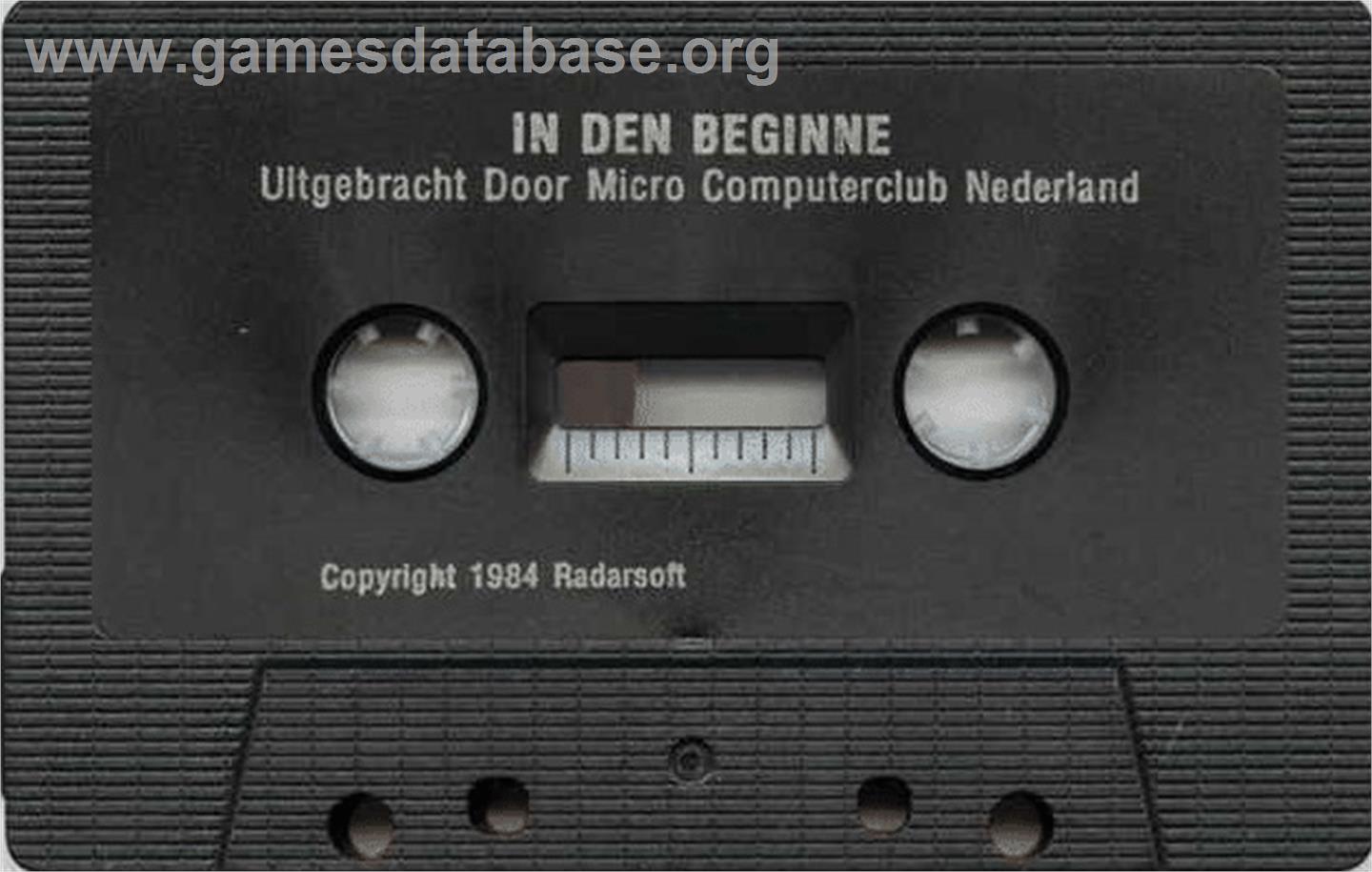 In Den Beginne - Commodore 64 - Artwork - Cartridge