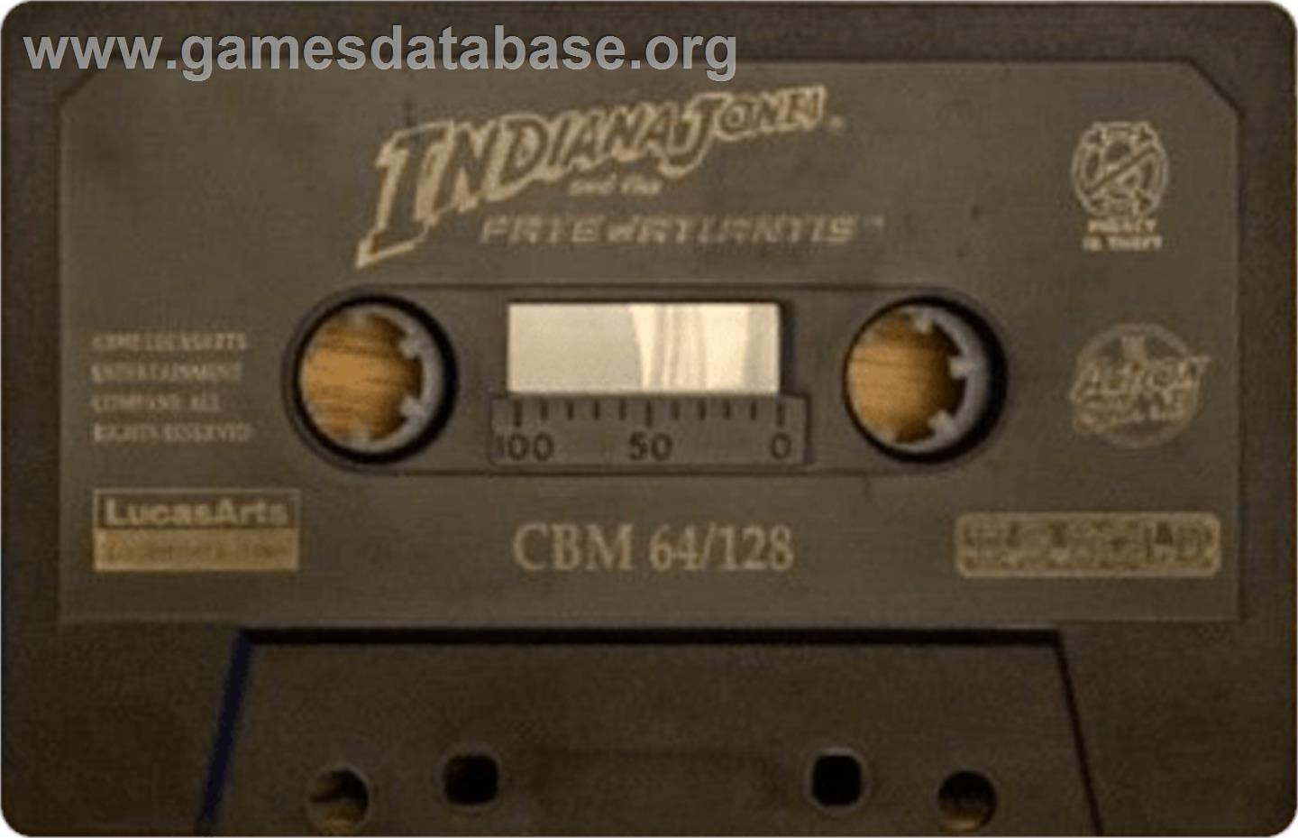 Indiana Jones and The Fate of Atlantis: The Action Game - Commodore 64 - Artwork - Cartridge