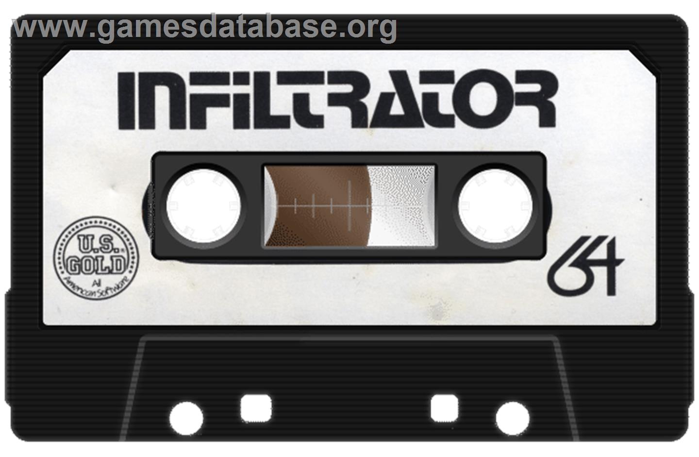 Infiltrator - Commodore 64 - Artwork - Cartridge