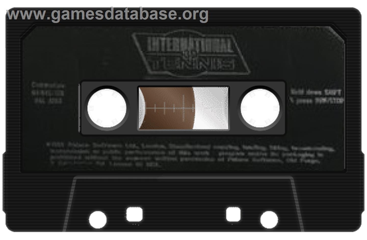 International 3D Tennis - Commodore 64 - Artwork - Cartridge